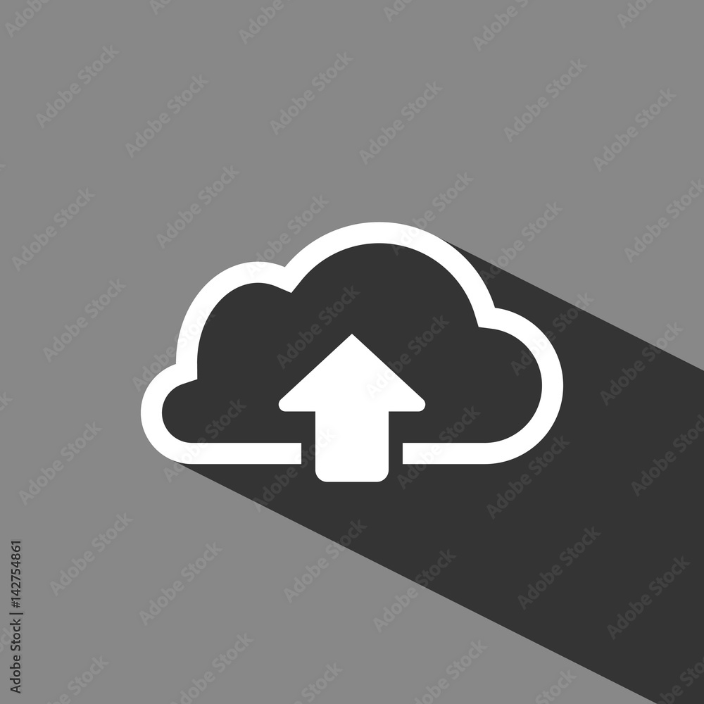 cloud upload icon stock vector illustration flat design cloud upload icon stock vector illustration flat design