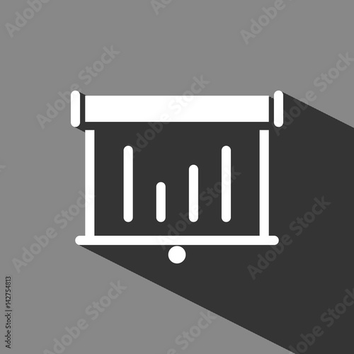lectern with microphone icon stock vector illustration flat design