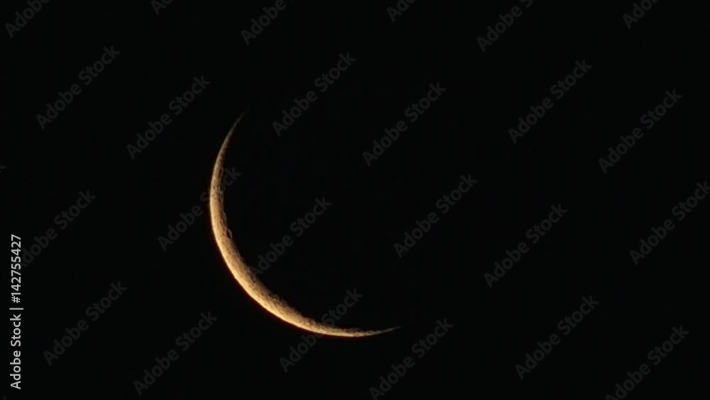 Waxing crescent of a new moon Waxing crescent of a new moon