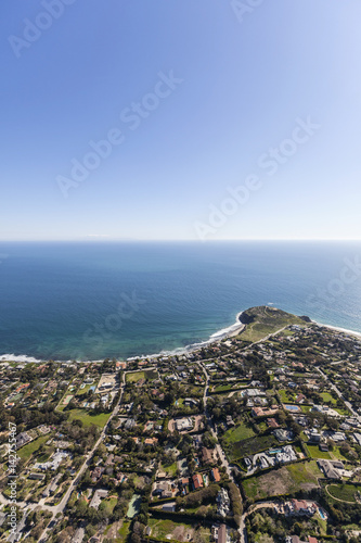 Aerial view of shoreline vi...