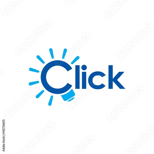 click logo vector. 