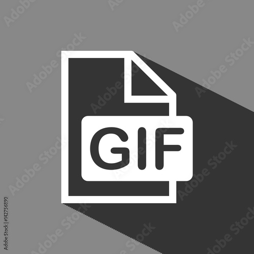 gif icon stock vector illustration flat design