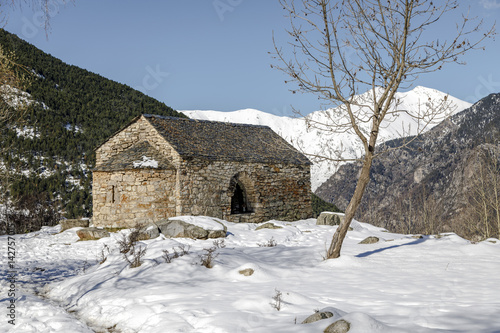 Roman Church of  Sant Quirc de Taull In el Pla de la Ermita, Catalonia - Spain photo