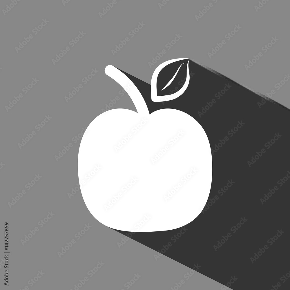 apple icon stock vector illustration flat design apple icon stock vector illustration flat design