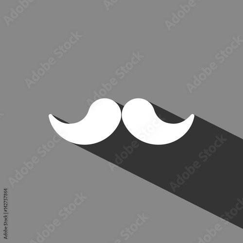 mustache icon stock vector illustration flat design