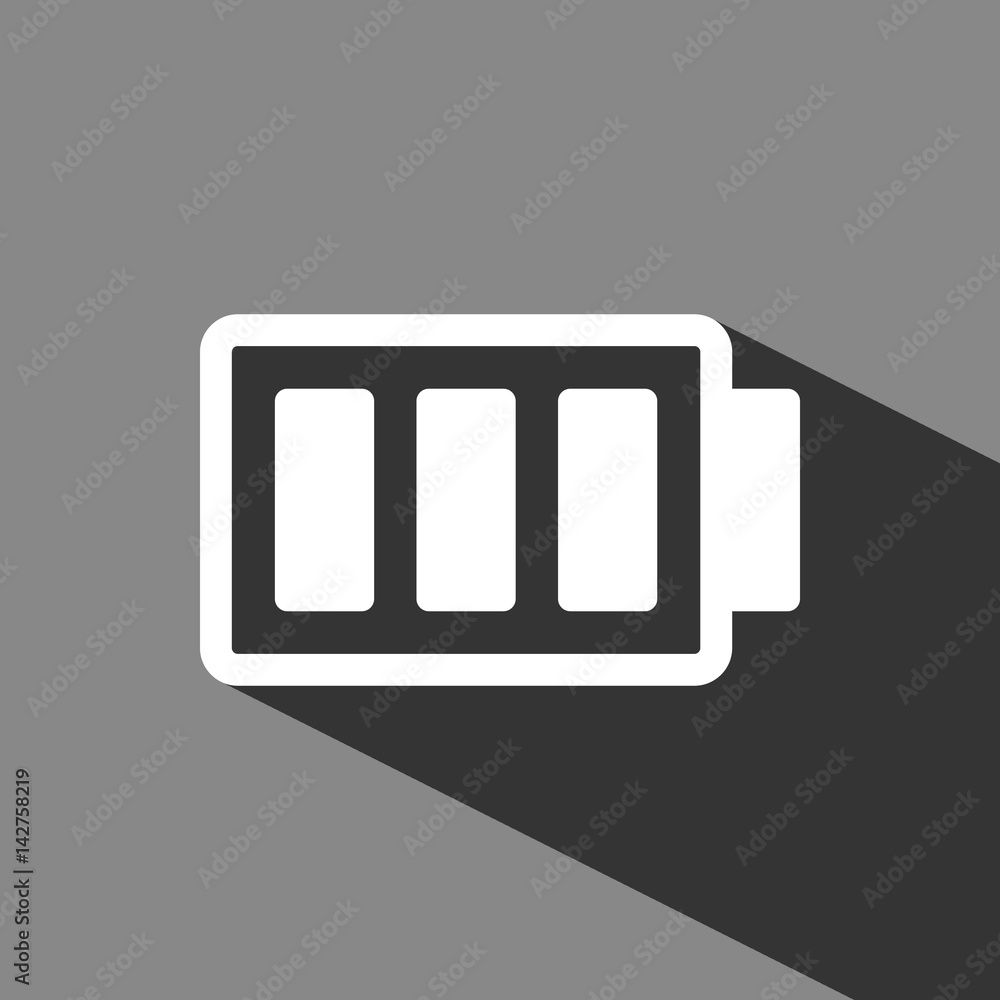 battery vector icon stock vector illustration flat design battery vector icon stock vector illustration flat design