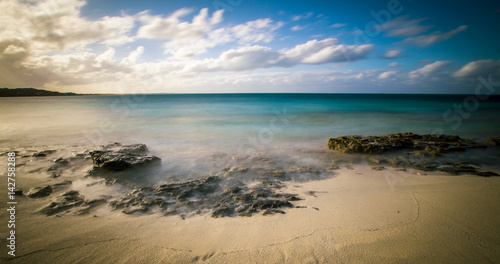 rocks on grace bay beach 