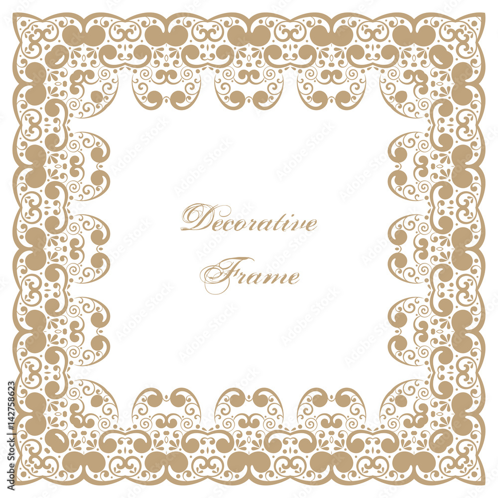 Decorative square frame