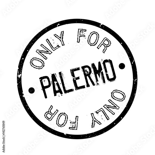 Only For Palermo rubber stamp. Grunge design with dust scratches. Effects can be easily removed for a clean, crisp look. Color is easily changed.