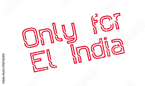 Only For El India rubber stamp. Grunge design with dust scratches. Effects can be easily removed for a clean, crisp look. Color is easily changed.