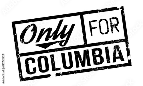 Only For Columbia rubber stamp. Grunge design with dust scratches. Effects can be easily removed for a clean, crisp look. Color is easily changed.