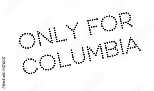 Only For Columbia rubber stamp. Grunge design with dust scratches. Effects can be easily removed for a clean, crisp look. Color is easily changed.