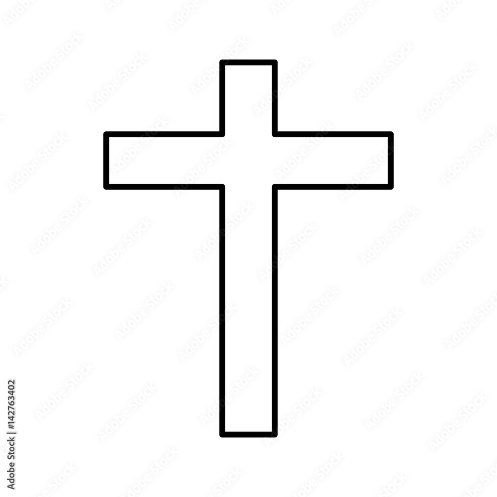 religious cross isolated icon vector illustration design