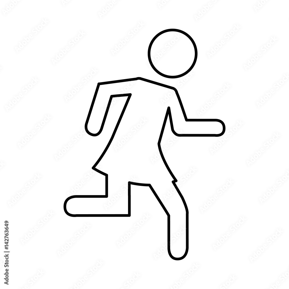 woman running silhouette emblem icon vector illustration design woman running silhouette emblem icon vector illustration design