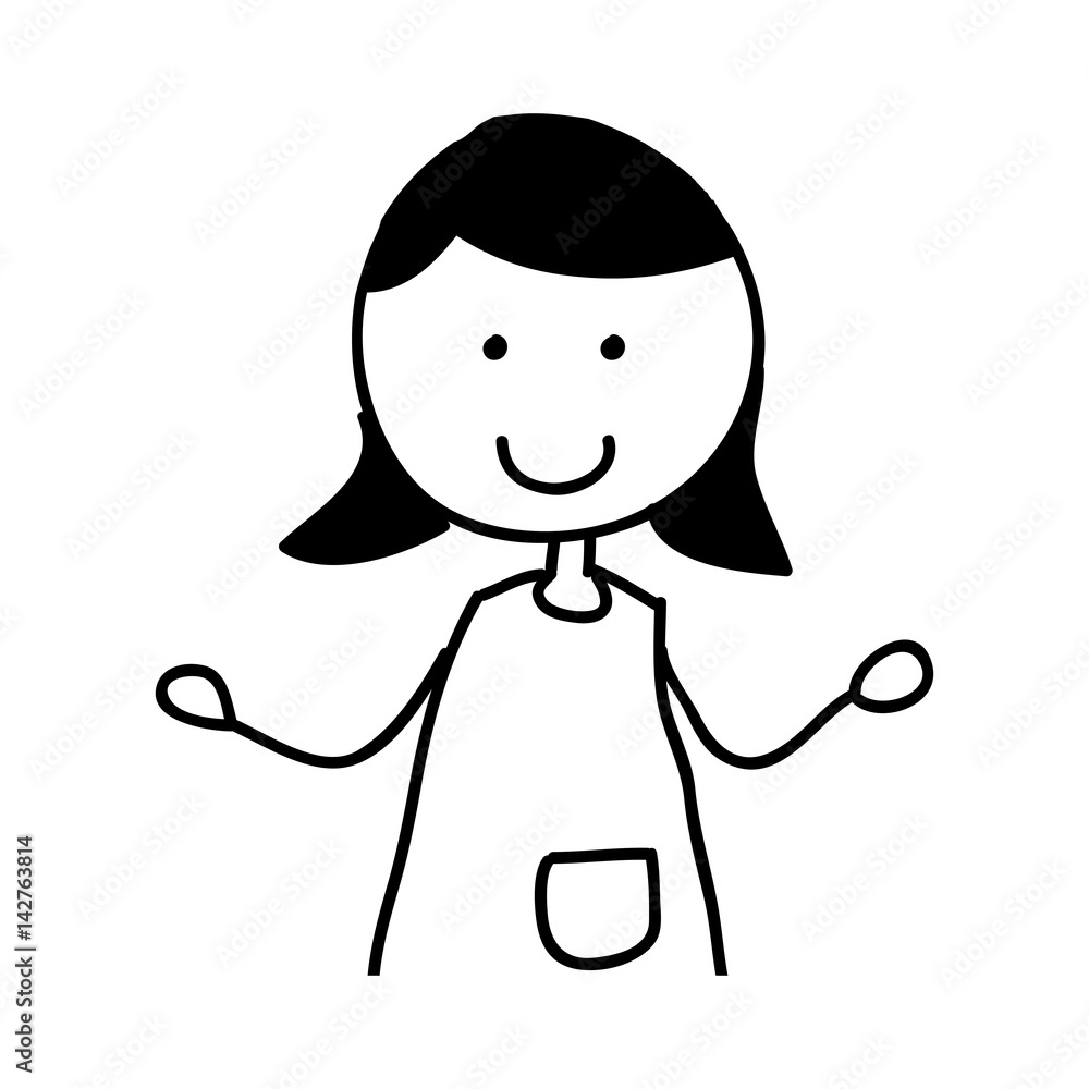 little girl character icon vector illustration design little girl character icon vector illustration design