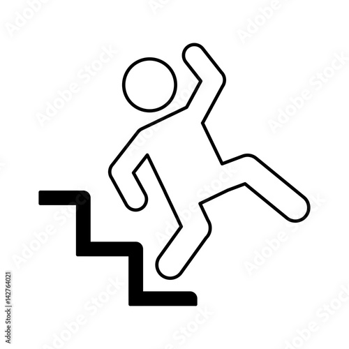 insurance person accident icon vector illustration design