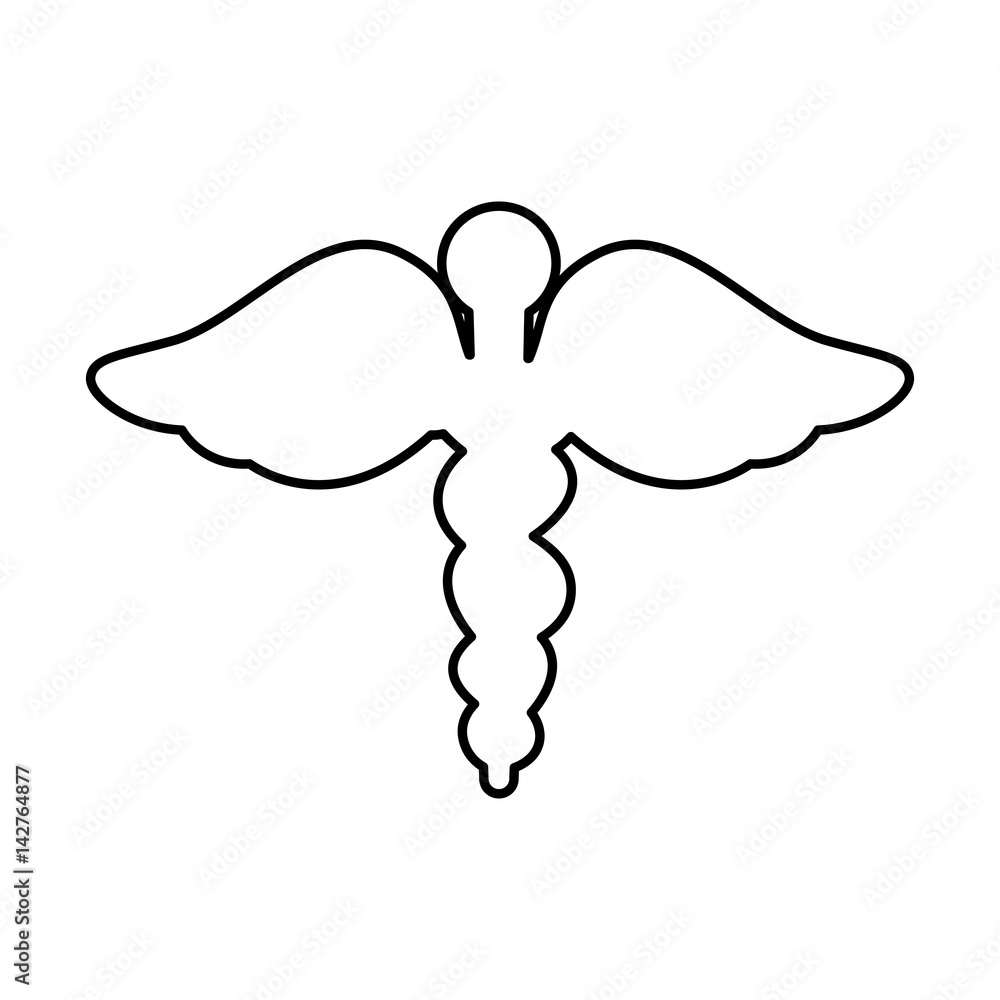 caduceus symbol isolated icon vector illustration design caduceus symbol isolated icon vector illustration design
