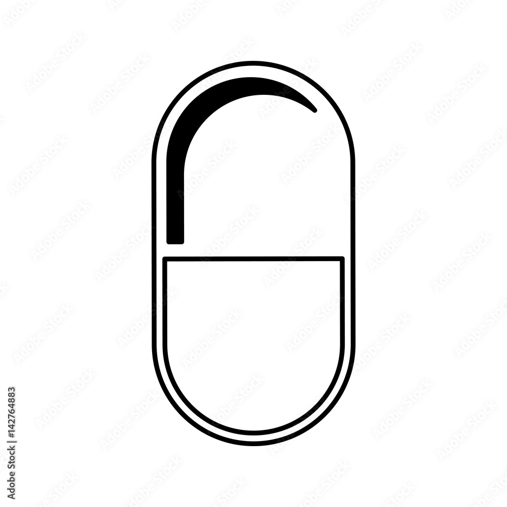 capsule drug isolated icon vector illustration design capsule drug isolated icon vector illustration design