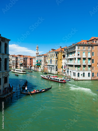 Grand Canal, Venice with gondolas and boats