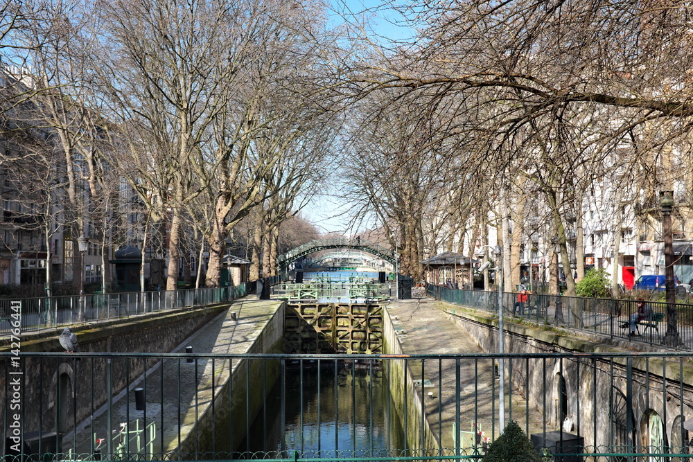 Canal Saint Martin, Paris.