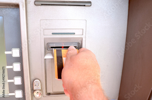 Withdrawing money from an ATM