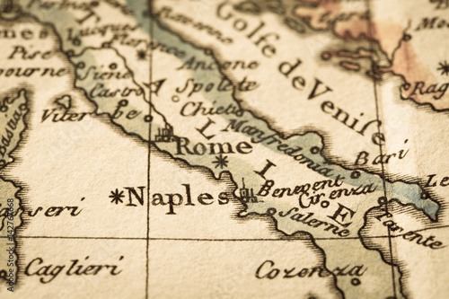 アンティークの古地図　イタリア