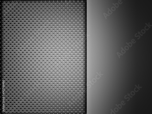 Wallpaper Mural Gray chrome metallic mesh. metal background and texture  Torontodigital.ca