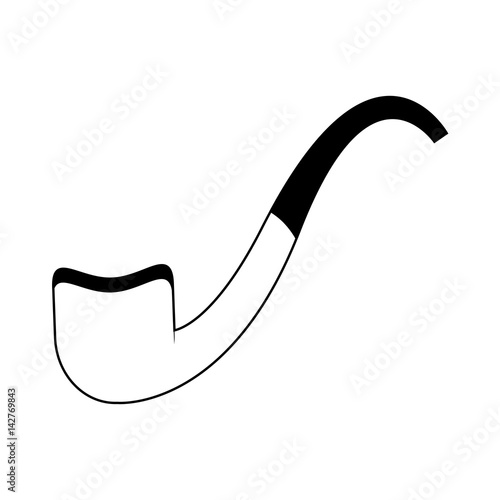 pipe icon over white background. vector illustration