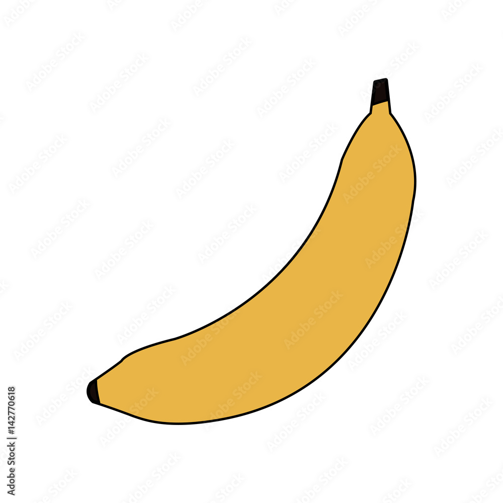 banana fruit icon image vector illustration design 