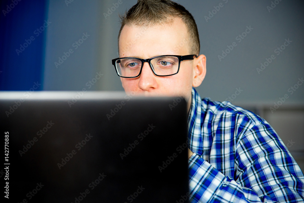Office worker at a desk Office worker at a desk