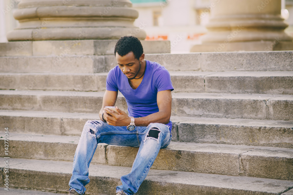 the guy with the phone