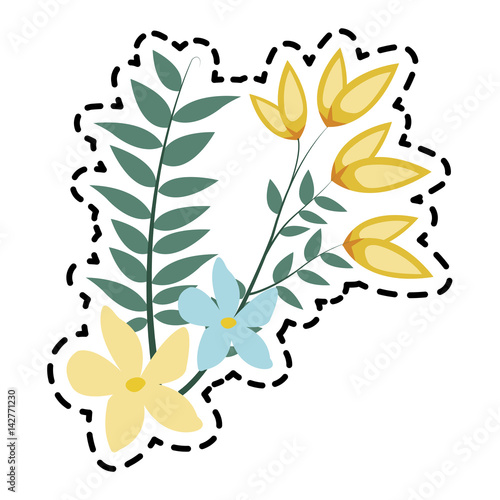 delicate flower bouquet icon image vector illustration design  © Jemastock