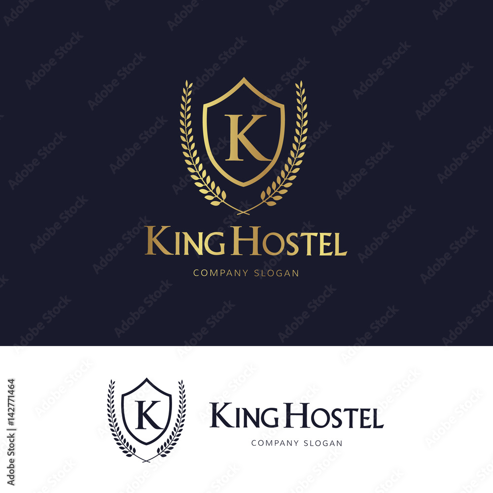 Luxury logo design template, Crest design for hotel logo , real estate ...