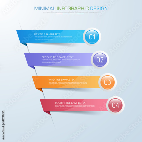 Infographic Elements with business icon on full color background  process or steps and options workflow diagrams,vector design element eps10 illustration
