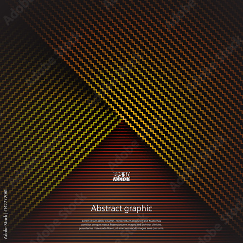 Graphic illustration with geometric pattern. Eps10 Vector illustration.