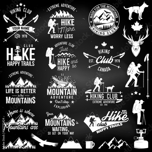 Hiking club badge.