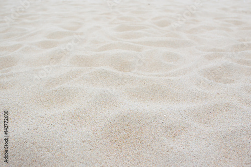 Beautiful sand at the beach close up for background.