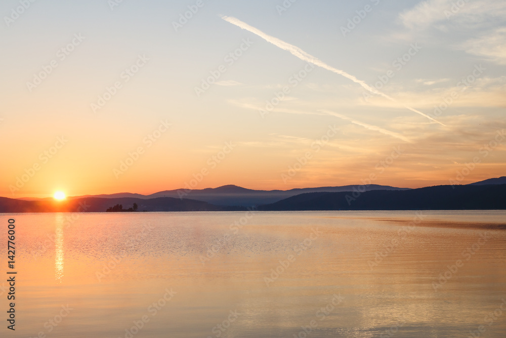 beautiful sunrise on the lake beautiful sunrise on the lake