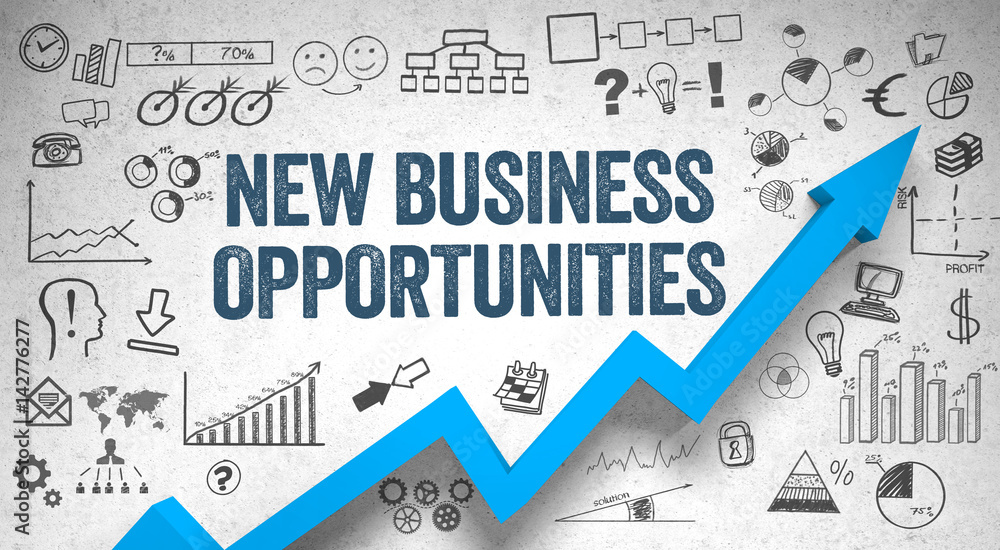 new business opportunities / Wall / Symbols / Arrow foto de Stock | Adobe Stock