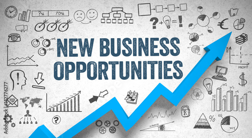 new business opportunities  / Wall / Symbols / Arrow