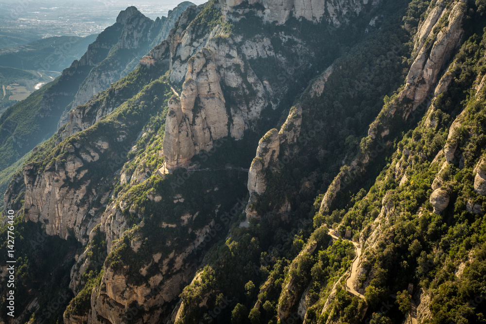 Obraz premium View to Montserrat mountain, Catalonia