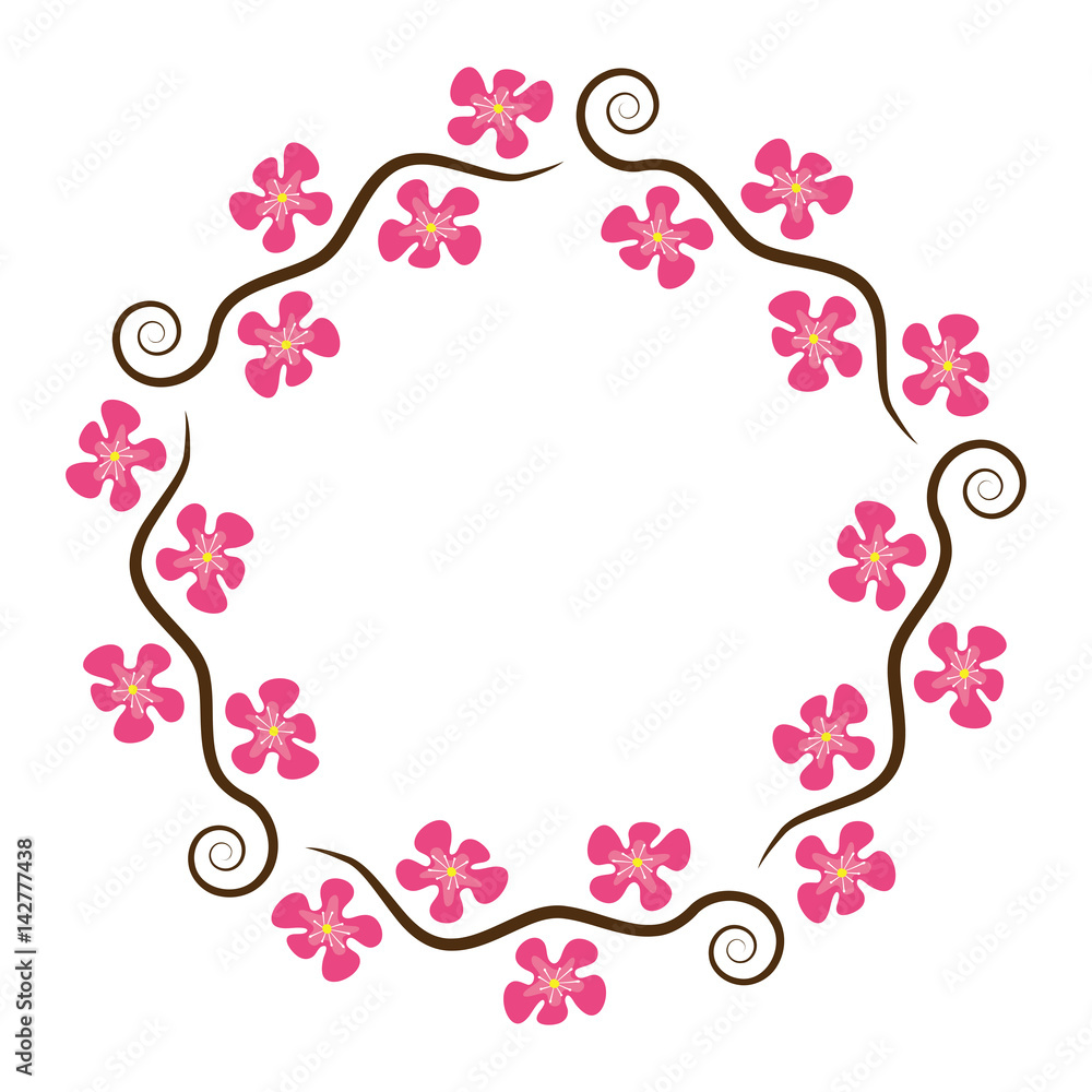 custom made wallpaper toronto digitalvector abstract decoration pattern of cherry branches with blossom