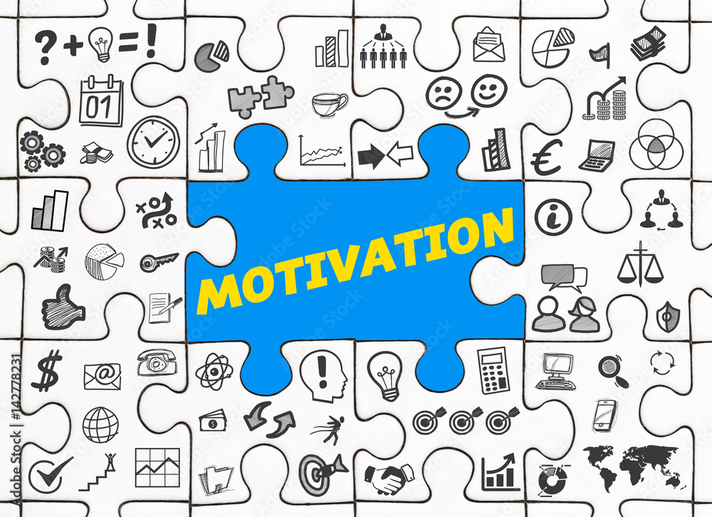 Motivation / Puzzle mit Symbole Motivation / Puzzle mit Symbole