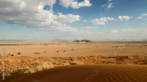 Moving clouds over the Elim dune, Sossusvlei, Namibia, Africa