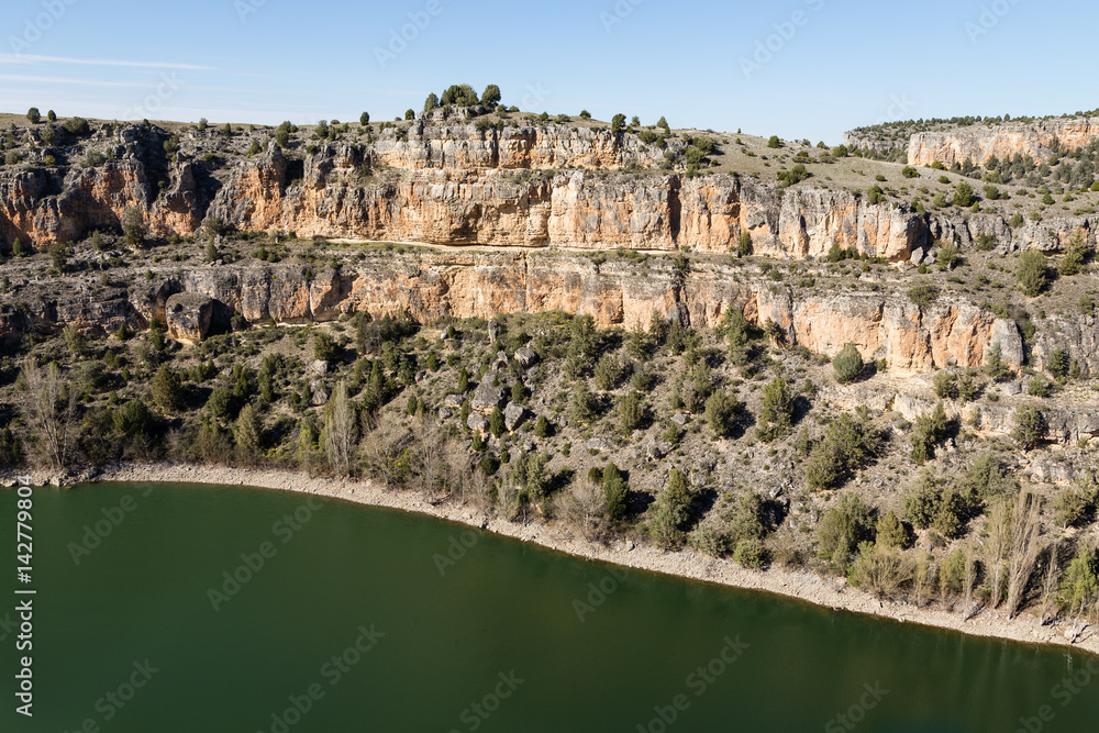 Meanders of the Sickles of the river Duratón in the province of Segovia, Spain