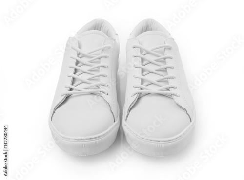 White sneakers isolated