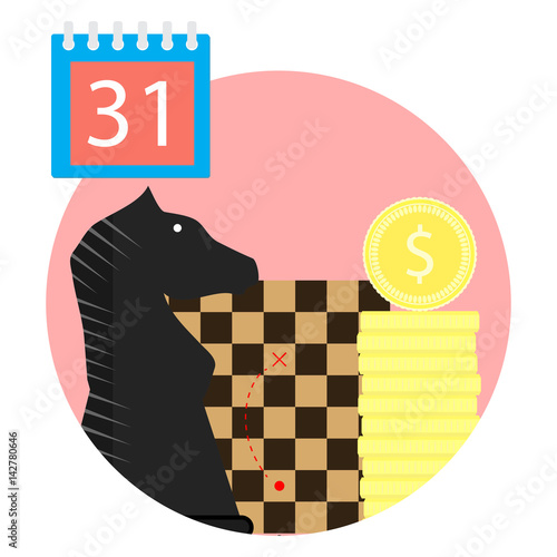 Strategy finance time icon