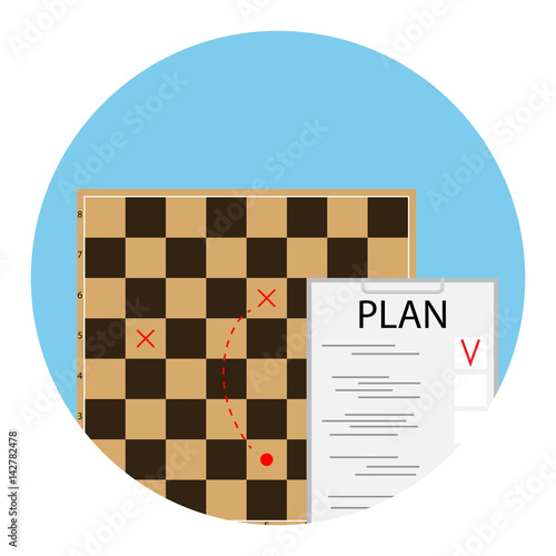Plan strategy icon