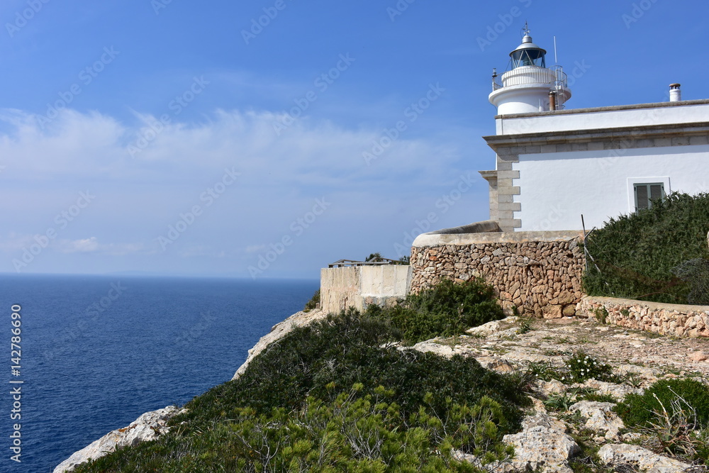 Cap Bland lighthouse on island Majorca,Spain