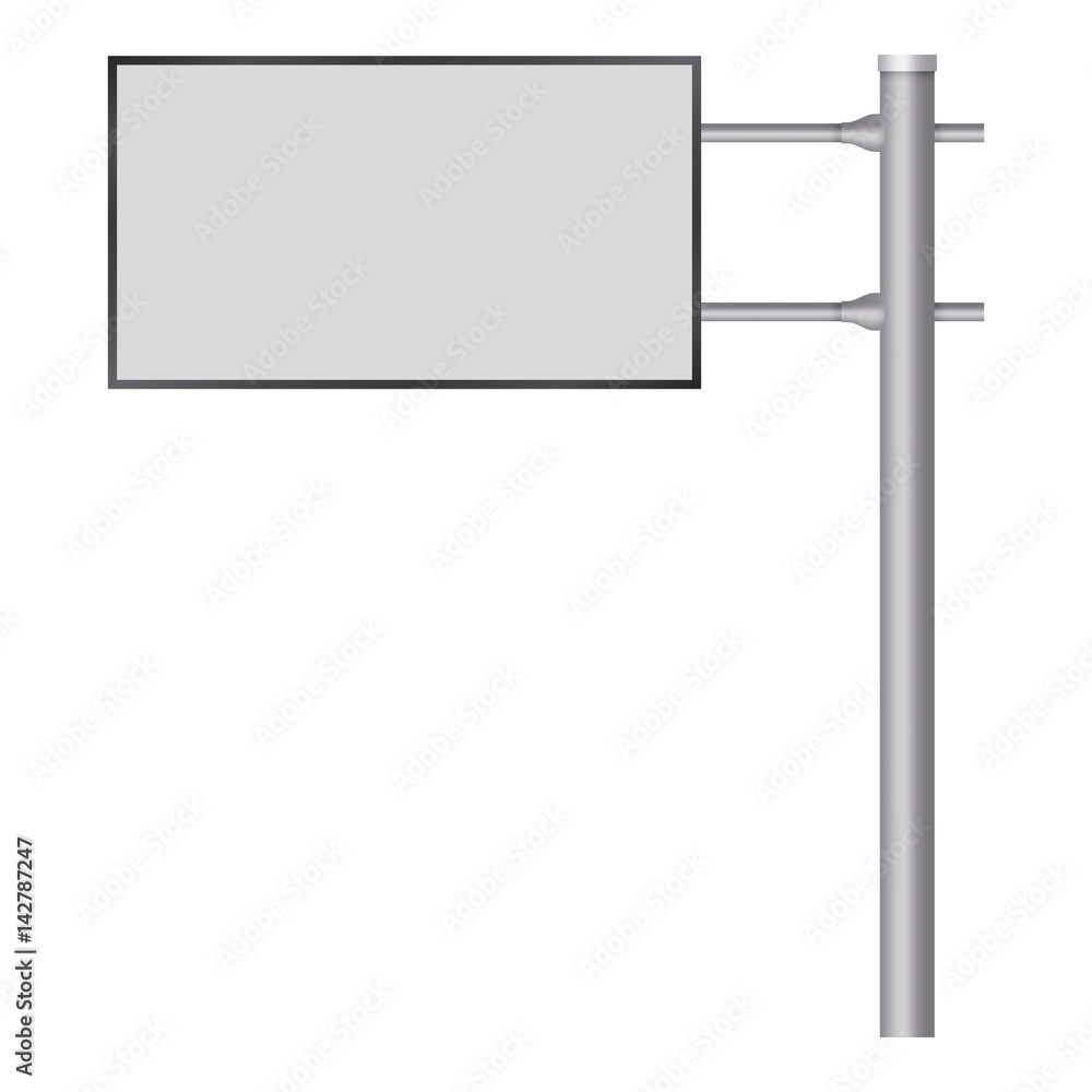 Blank big billboard mockup, realistic style Blank big billboard mockup, realistic style